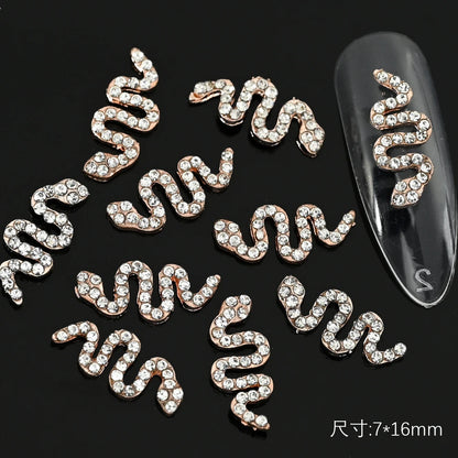Crystal Alloy French Court Nail Charms