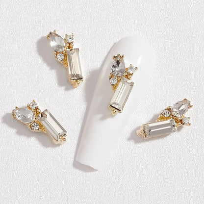 Crystal Alloy French Court Nail Charms