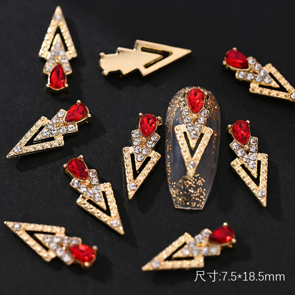 Crystal Alloy French Court Nail Charms