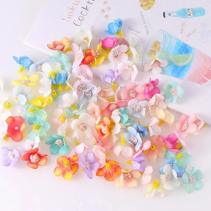 Mini Silk Rose Heads Decor 50pc