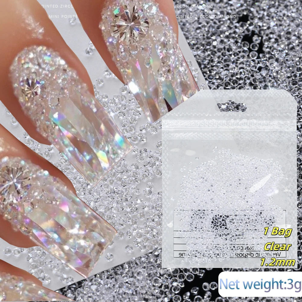 Mermaid Bubble Aurora Glass Nail Charms