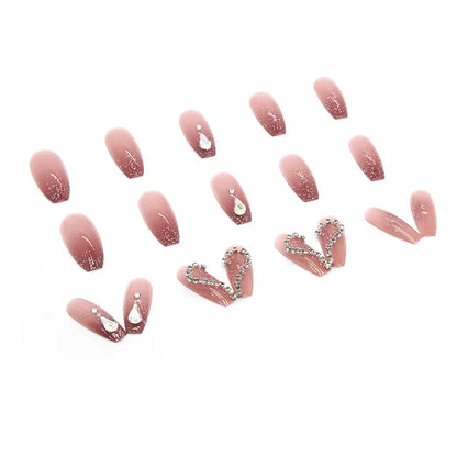 3D Diamond Coffin Press-On Nails