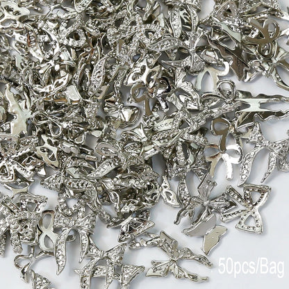 Mixed Crystal Rhinestone Nail Charms 50pc