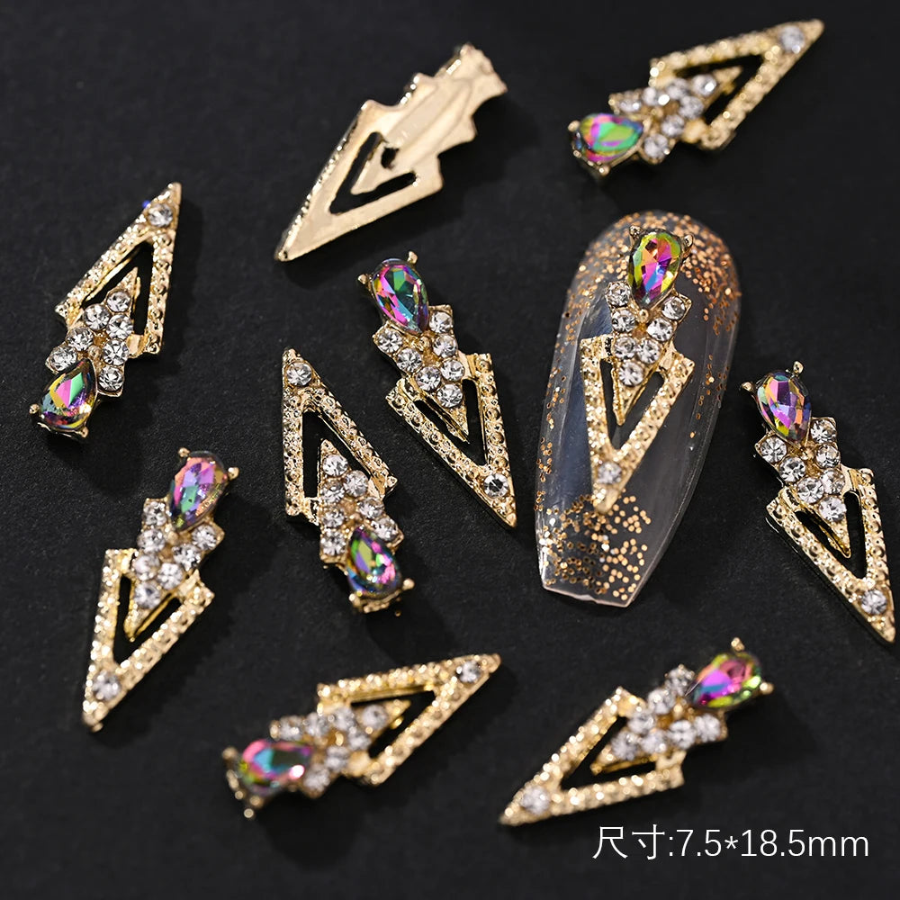 Crystal Alloy French Court Nail Charms