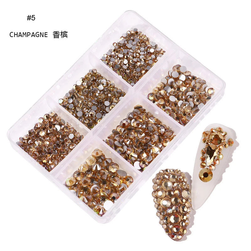 6mm Light Pink Heart Rhinestone 3D Nail Art Charms 50Pcs Flat-Back Crystal Manicure Accessory DIY Love Gems Stone Nail Decor*YK9
