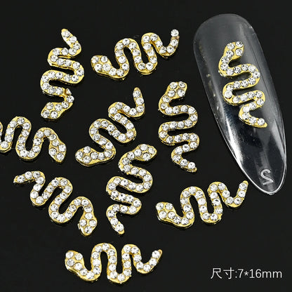 Crystal Alloy French Court Nail Charms