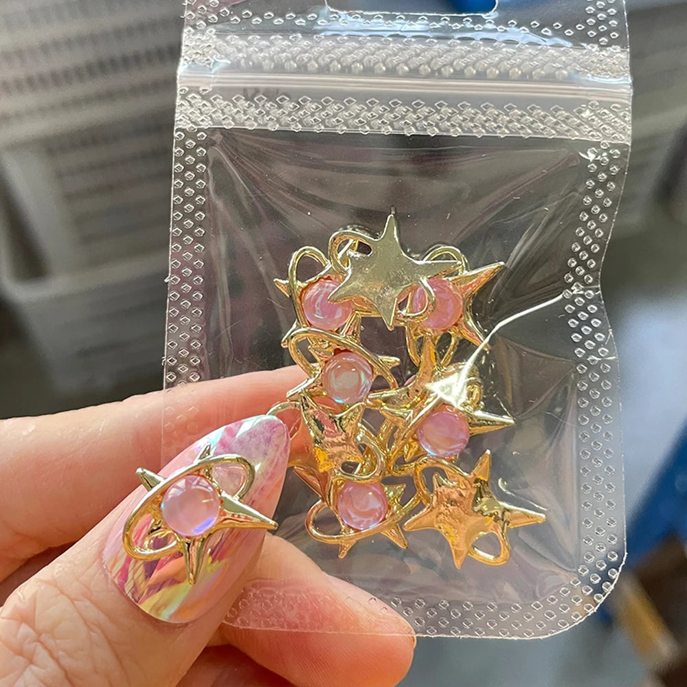 Crystal Alloy French Court Nail Charms