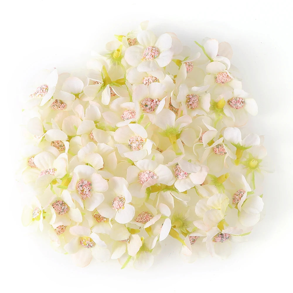 Mini Silk Rose Heads Decor 50pc