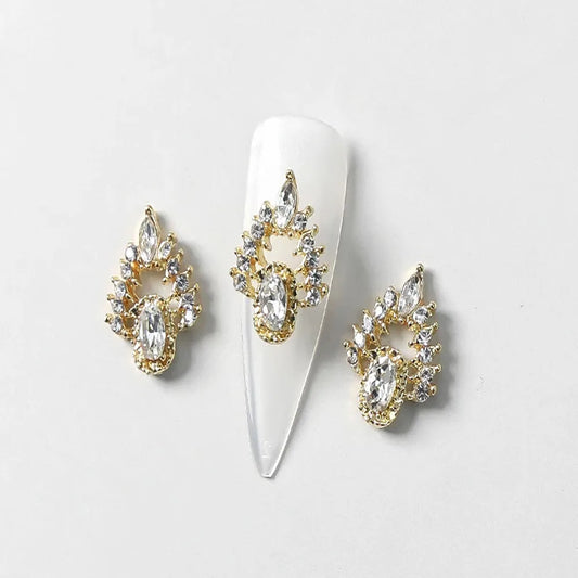 Crystal Alloy French Court Nail Charms
