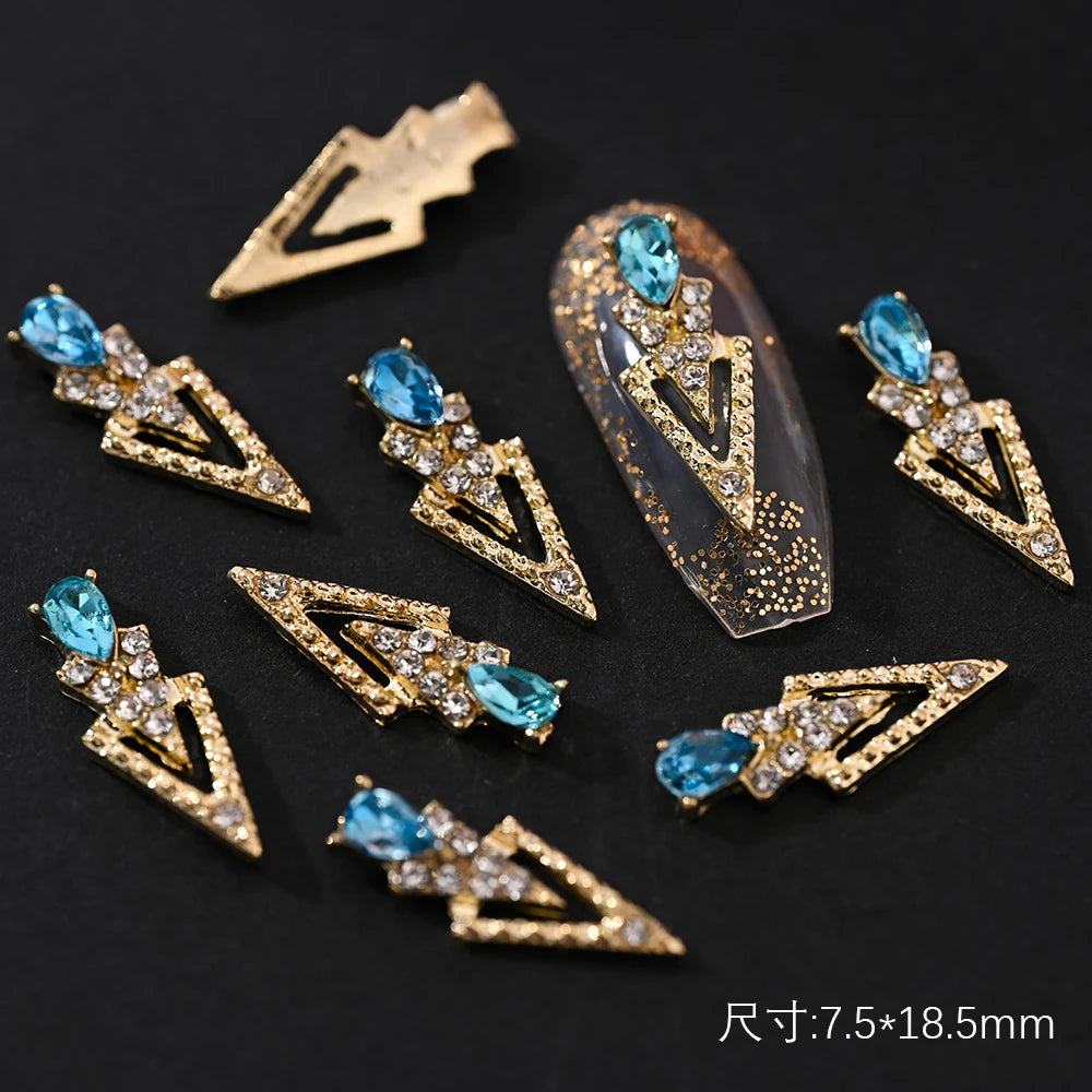 Crystal Alloy French Court Nail Charms
