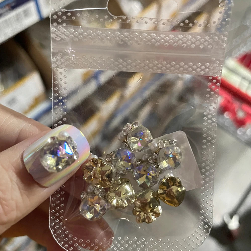 Crystal Alloy French Court Nail Charms