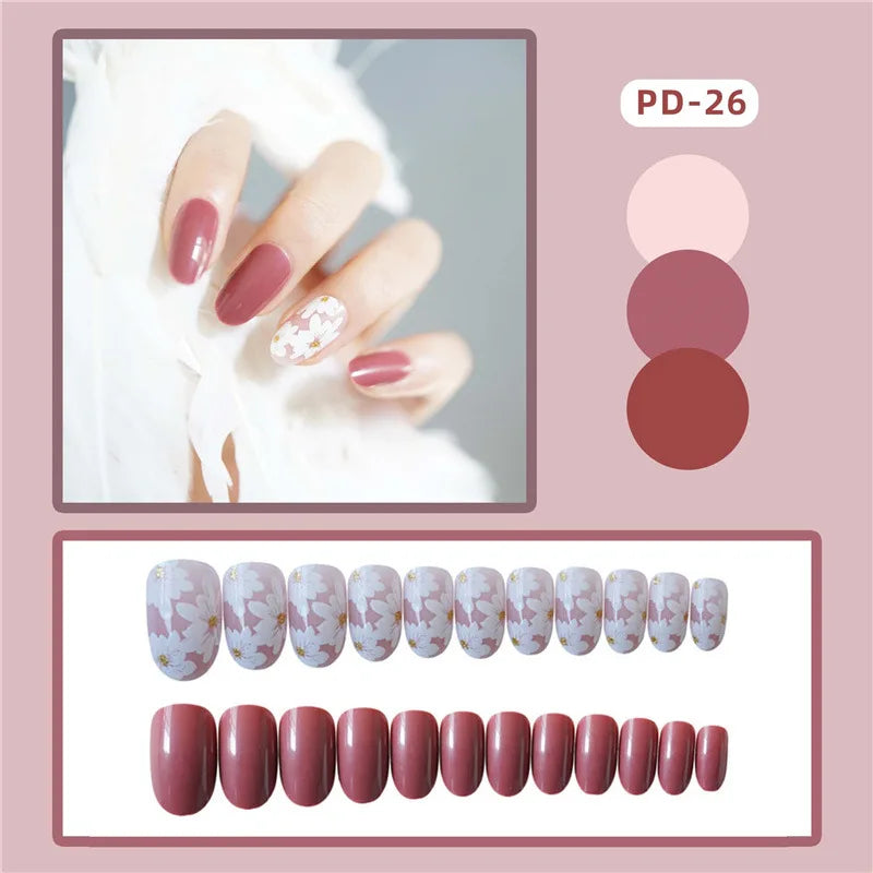 Ocean Star Moon Blue Press-On Nails