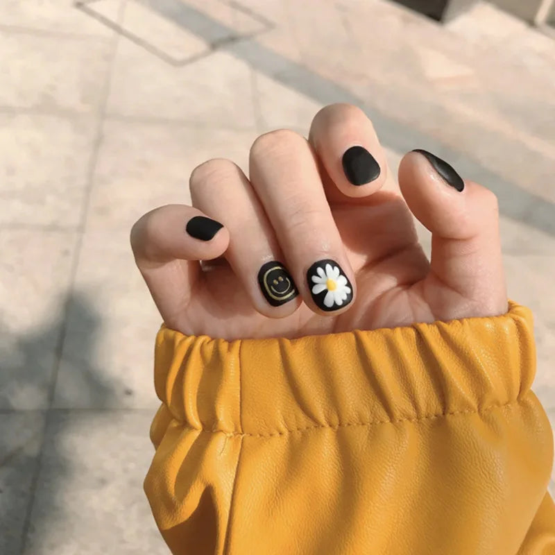Ocean Star Moon Blue Press-On Nails