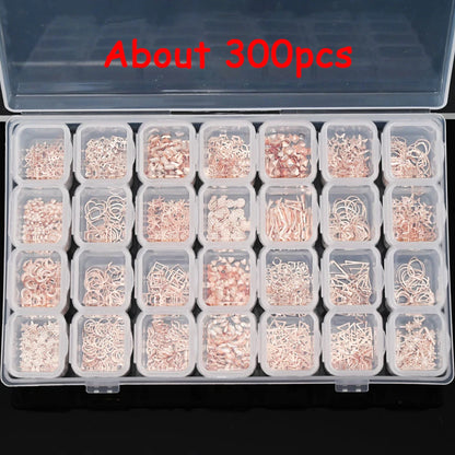 Mix Zircon Rhinestone Nail Charms 100pc