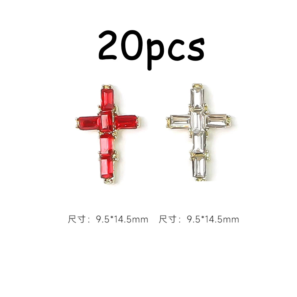 30/20/10PC Pink Ribbon Resin Bow Parts Nail Charms Mix-Style Bow Rhinestone Jewelry 8-12mm Y2K Accessory for DIY Manicure Decora