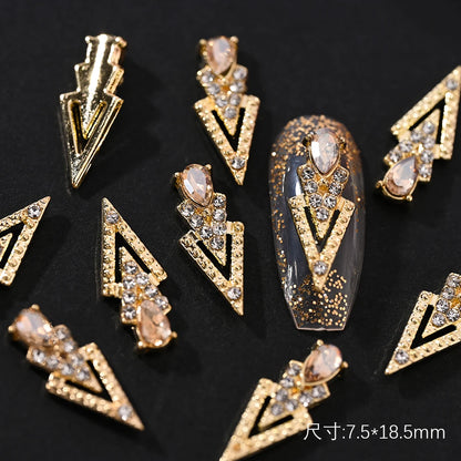 Crystal Alloy French Court Nail Charms