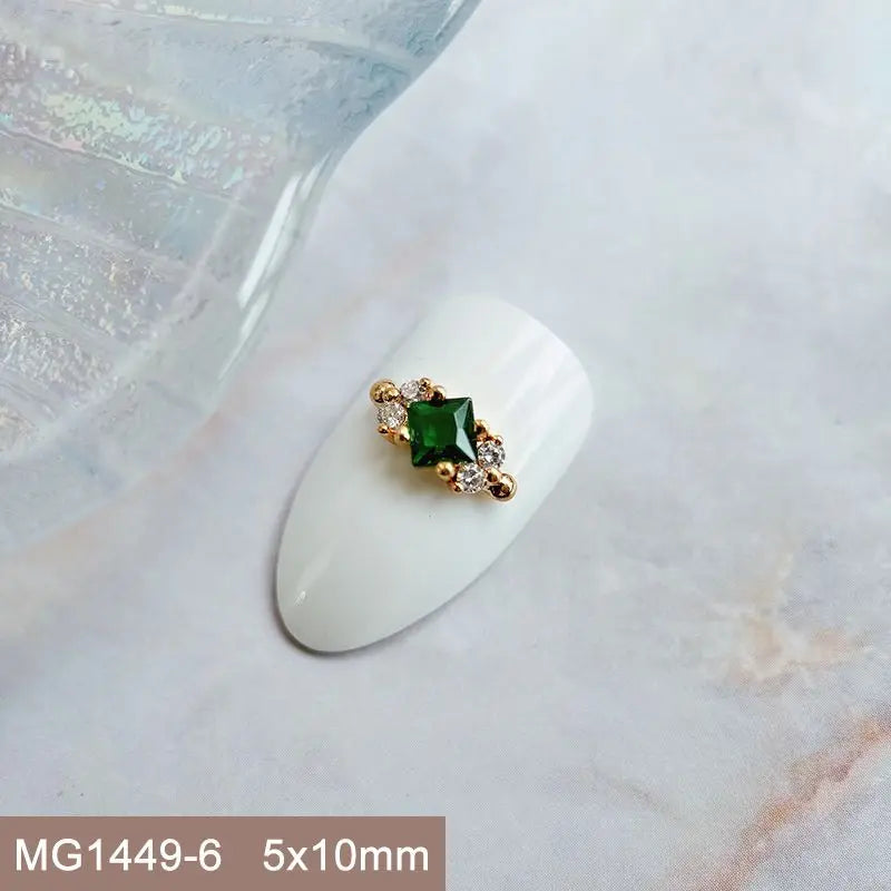 Summer Fruit Zircon Nail Charms 10pc