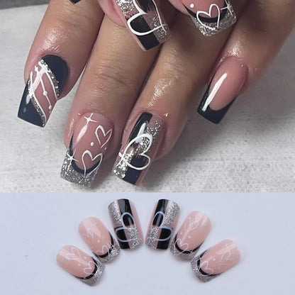 French Gradient Love Press-On Nails