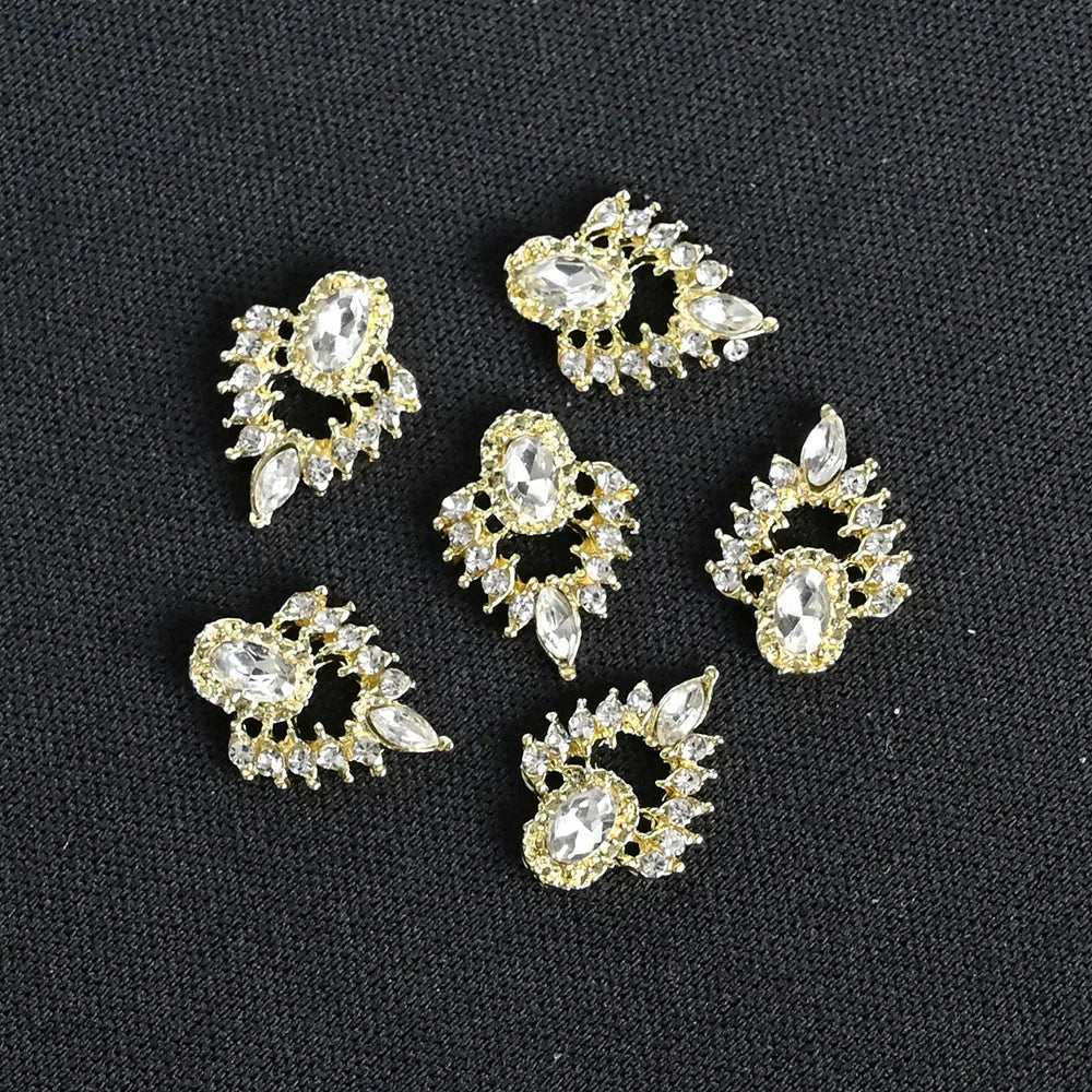 Crystal Alloy French Court Nail Charms