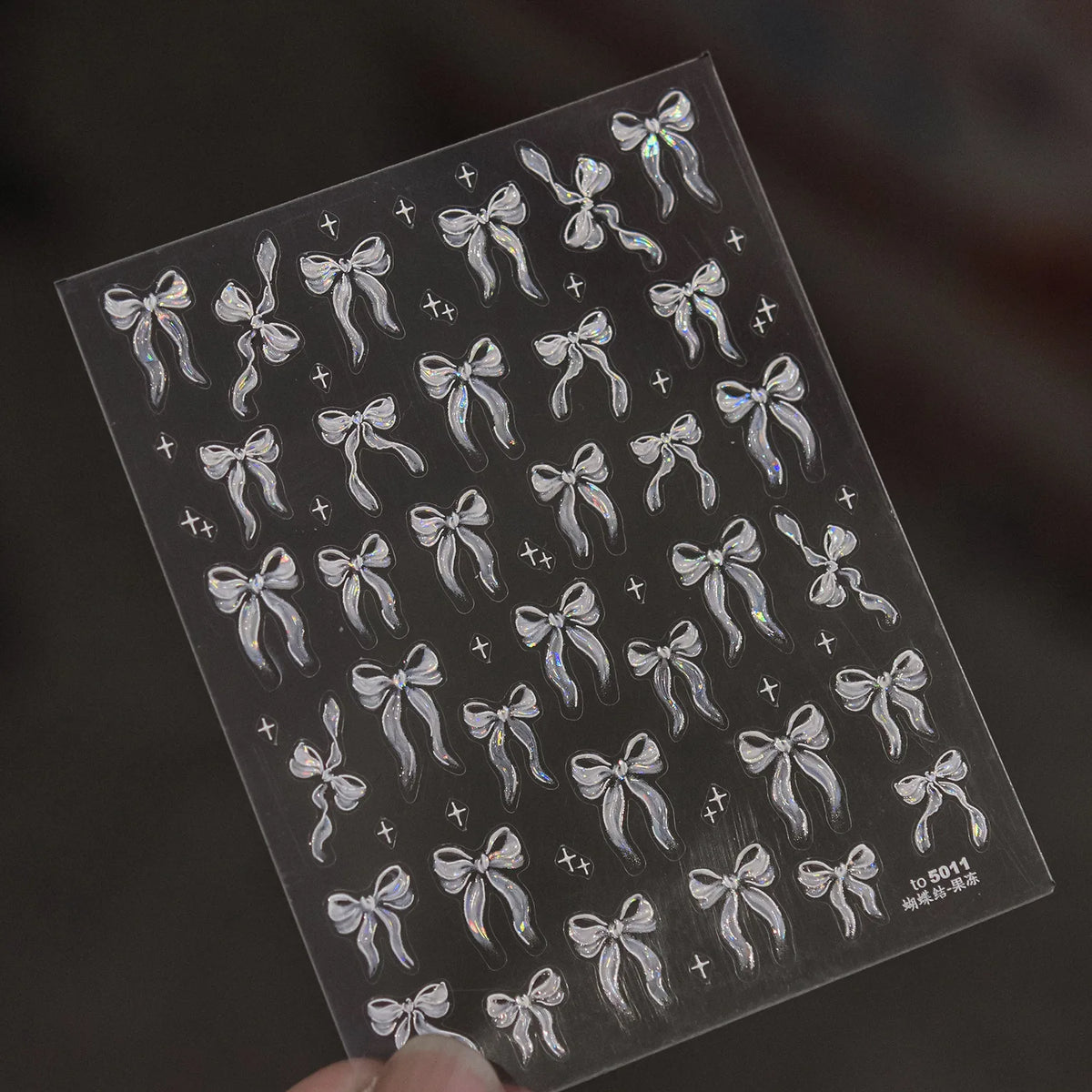 Jelly Bowknot Star Dreamy Nail Art Stickers