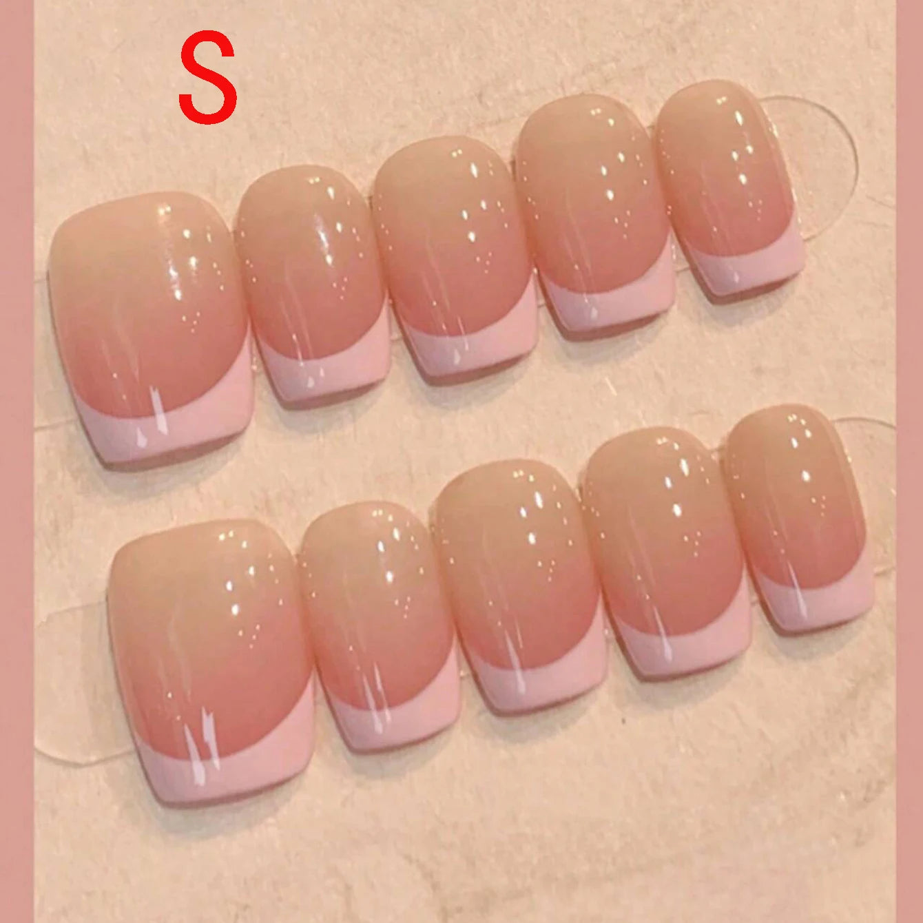 Black Bowknot Short Press-On Nails