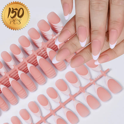 Light Pink Square Press-On Nails 100pc
