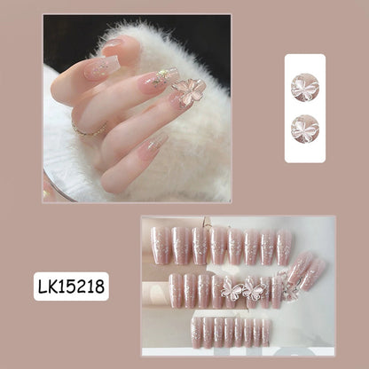 3D Diamond Coffin Press-On Nails
