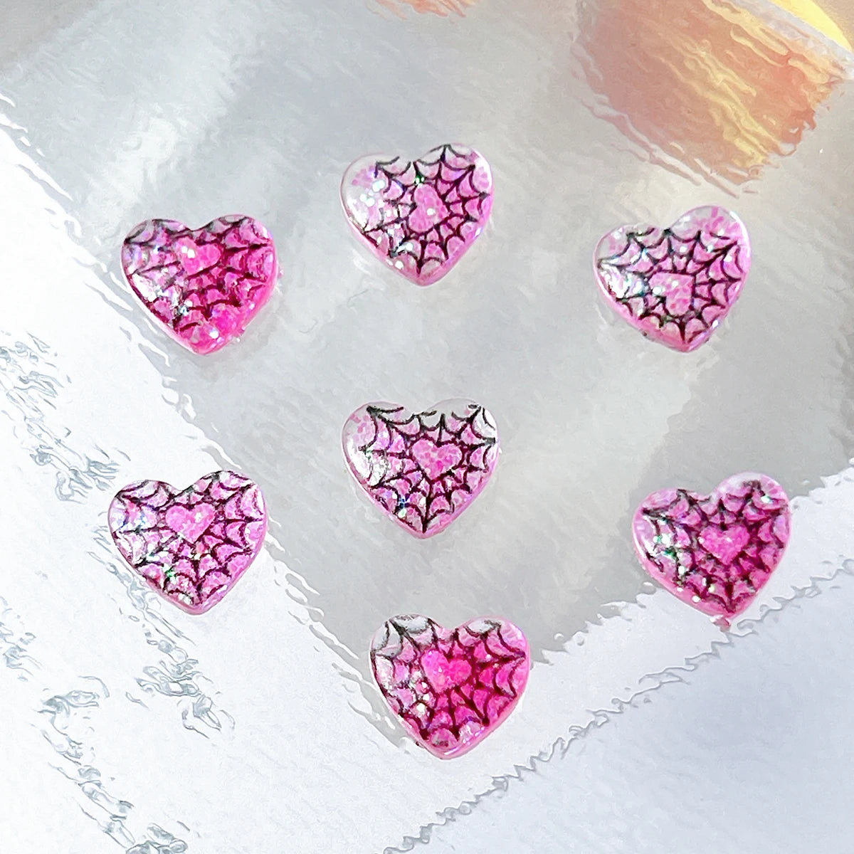Cartoon Spider Cat Ghost Nail Charms 30pc