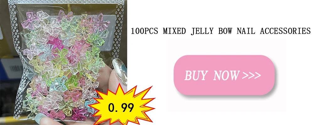 Mixed Crystal Rhinestone Nail Charms 50pc