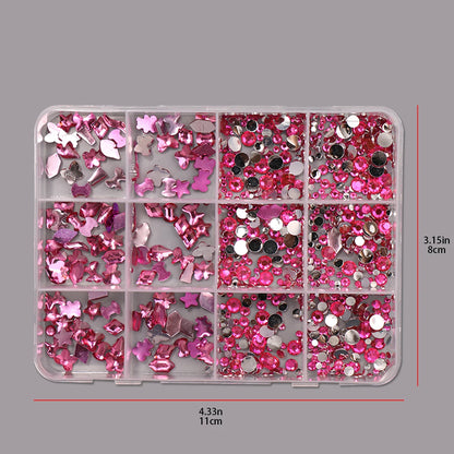 Sweet Dessert Nail Charms Box 12 Grids