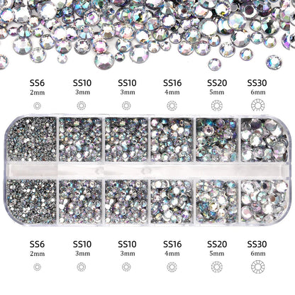 6mm Light Pink Heart Rhinestone 3D Nail Art Charms 50Pcs Flat-Back Crystal Manicure Accessory DIY Love Gems Stone Nail Decor*YK9