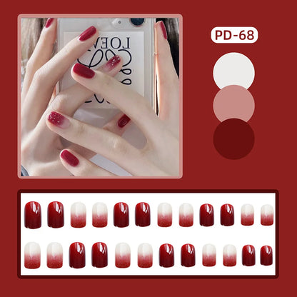 Ocean Star Moon Blue Press-On Nails