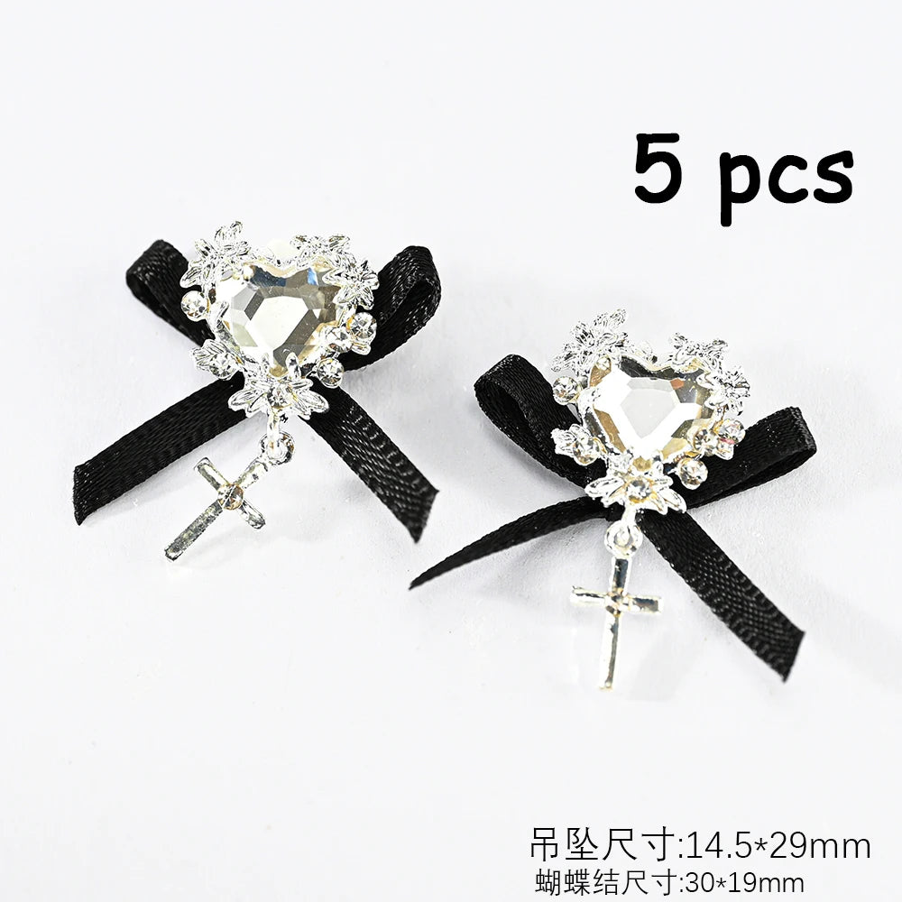 Zircon Pearl Luxury Nail Charms