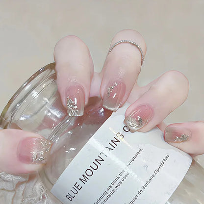 Black Bow Ballerina Press-On Nails