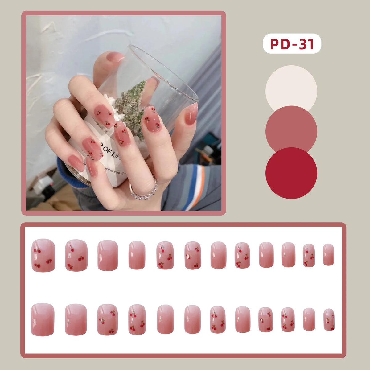 Ocean Star Moon Blue Press-On Nails