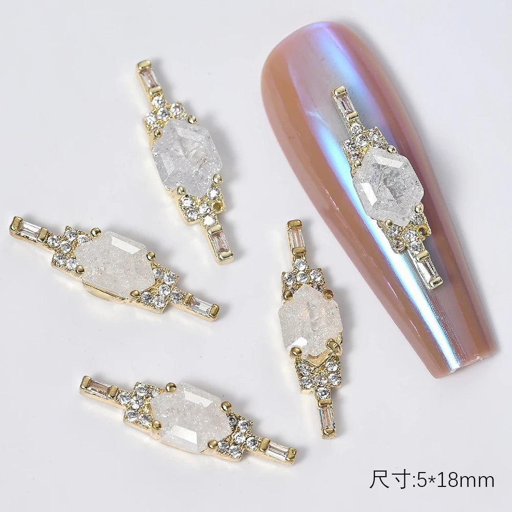 Zircon Pearl Luxury Nail Charms