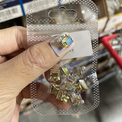 Crystal Alloy French Court Nail Charms