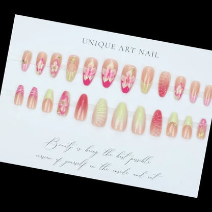 Pearl Starlight Almond Nails