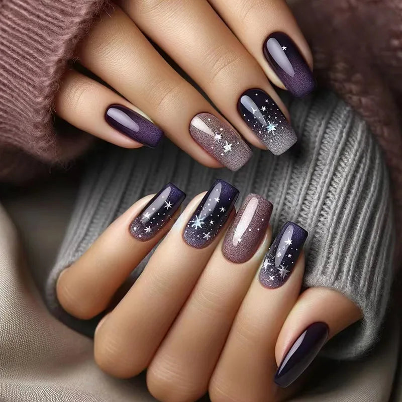 Butterfly Camellia Pearl Press-On Nails