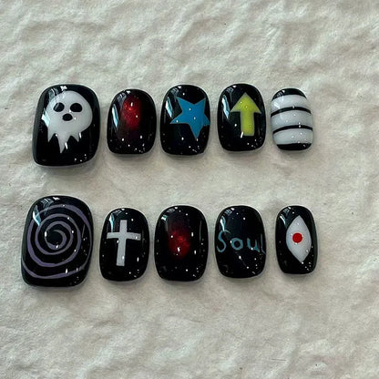 Cute Cartoon Bean Press-On Nails 30pc