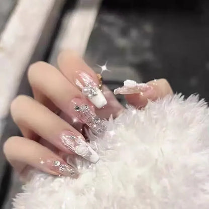 French Ballet Long Press-On Nails