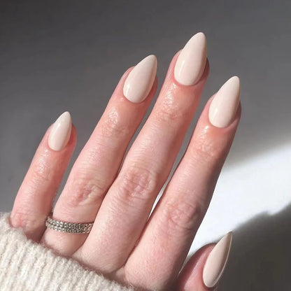 Wine Red Almond Press-On Nails