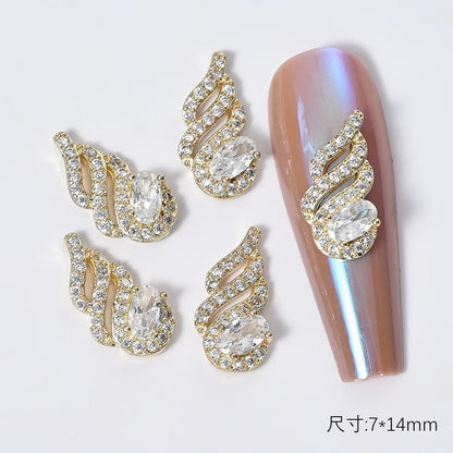 Zircon Pearl Luxury Nail Charms