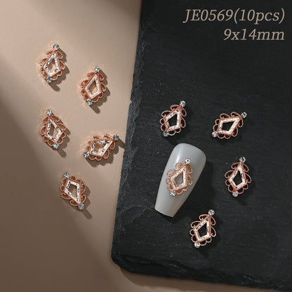 Zircon Pearl Luxury Nail Charms