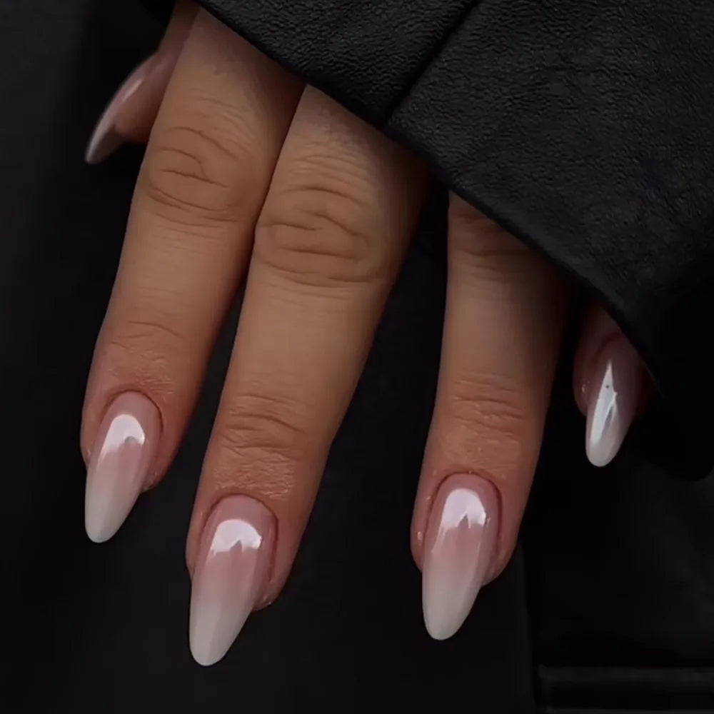 Wine Red Almond Press-On Nails