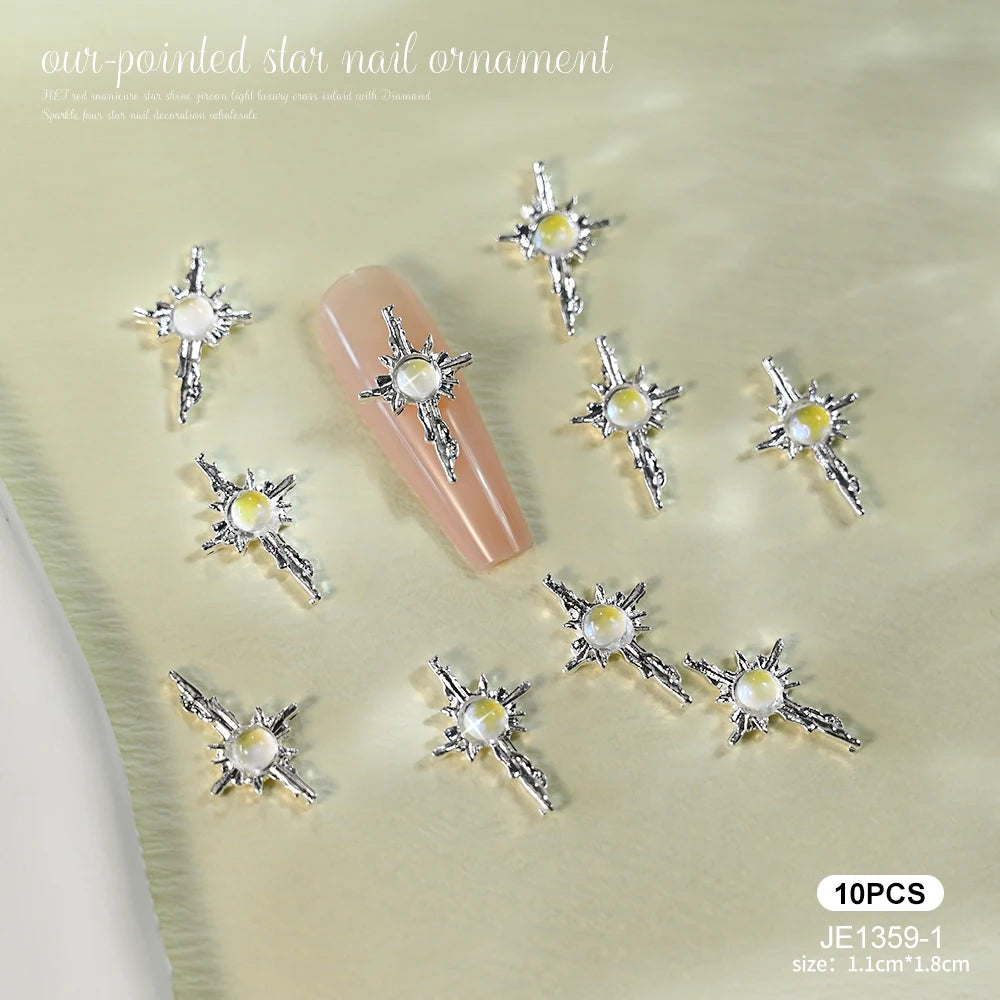 Zircon Pearl Luxury Nail Charms