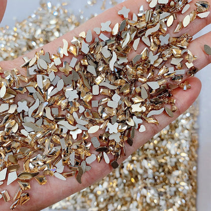 6mm Light Pink Heart Rhinestone 3D Nail Art Charms 50Pcs Flat-Back Crystal Manicure Accessory DIY Love Gems Stone Nail Decor*YK9