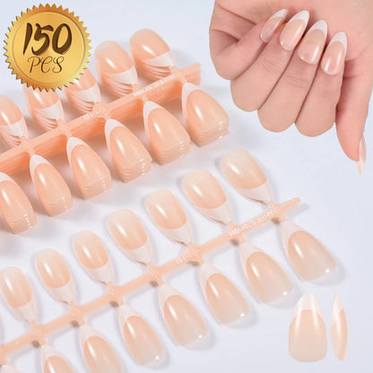 Light Pink Square Press-On Nails 100pc