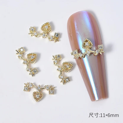 Zircon Pearl Luxury Nail Charms