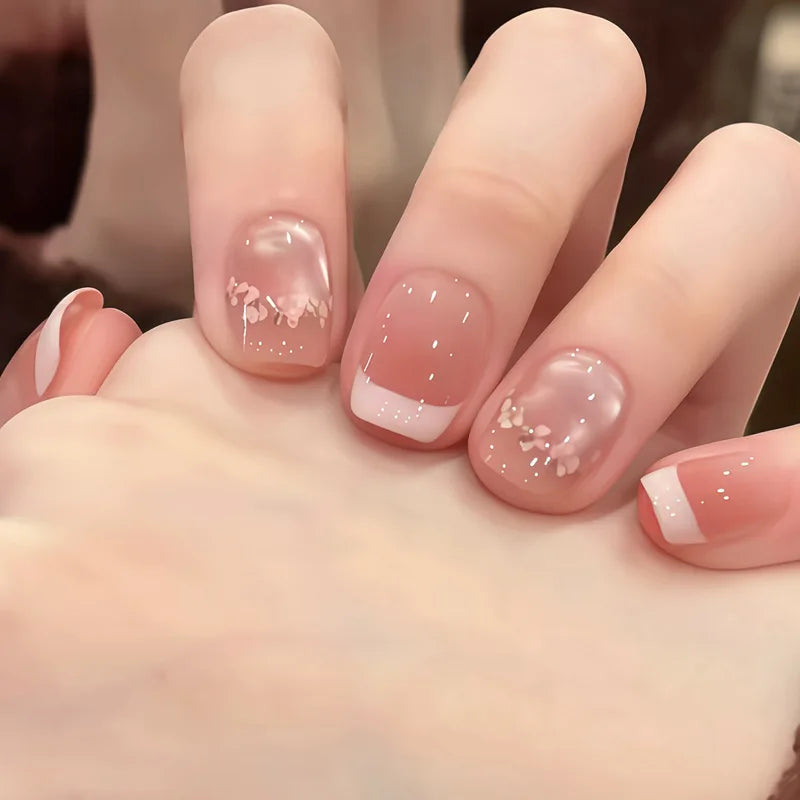 Black Bow Ballerina Press-On Nails